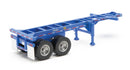 Walthers SceneMaster 949-4501 20' Container Chassis (2-Pack) - Blue, HO