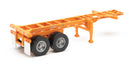 Walthers SceneMaster 949-4502 20' Container Chassis (2-Pack) --  Orange, HO