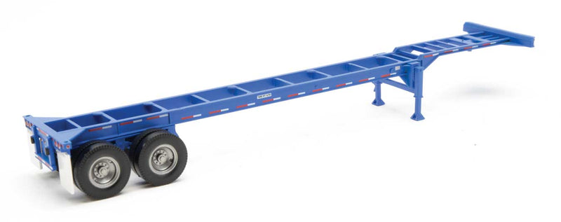 Walthers SceneMaster 949-4551 40' Container Chassis (2-Pack) -- Blue, HO