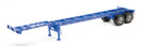 Walthers SceneMaster 949-4551 40' Container Chassis (2-Pack) -- Blue, HO