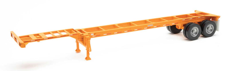 Walthers SceneMaster 949-4552 40' Container Chassis (2-Pack) -- Orange, HO