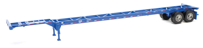 Walthers SceneMaster 949-4601 53' Container Chassis (2-Pack) -- Blue, HO