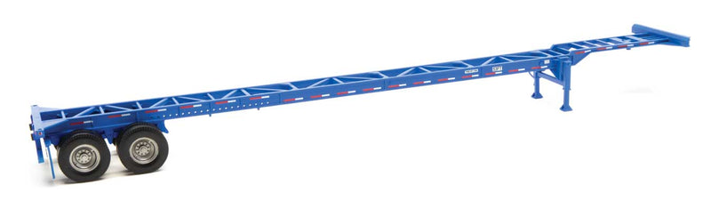 Walthers SceneMaster 949-4601 53' Container Chassis (2-Pack) -- Blue, HO