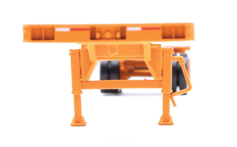 Walthers SceneMaster 949-4602 53' Container Chassis (2-Pack) --  Orange, HO