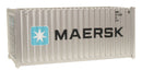 Walthers SceneMaster 949-8060 20' Corrugated Container - Assembled -- Maersk, HO Scale