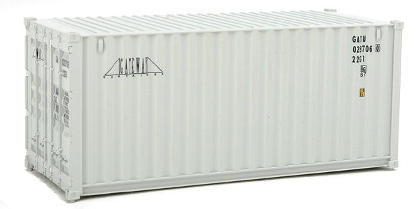 Walthers SceneMaster 949-8063 20' Corrugated Container - Assembled -- Gateway (gray), HO Scale