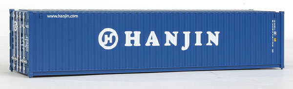 Walthers SceneMaster 949-8158 40' Corrugated Container - Assembled -- Hanjin, HO Scale