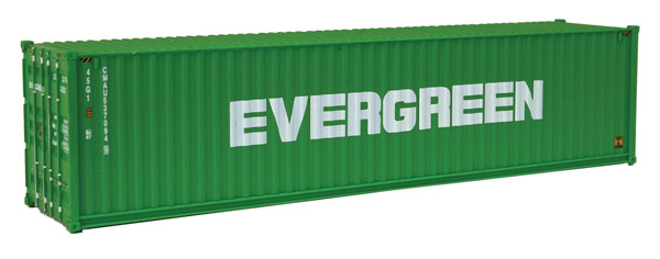 Walthers SceneMaster 949-8258 40' Hi Cube Corrugated Side Container - Assembled -- Evergreen, HO Scale