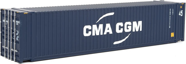 Walthers SceneMaster 949-8569 45' CIMC Container - Assembled -- CMA-CGM (blue, white), HO Scale