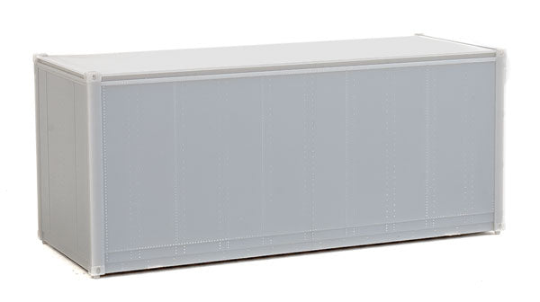 Walthers SceneMaster 949-8650 20' Smooth-Side Container - Ready to Run -- Undecorated, HO Scale