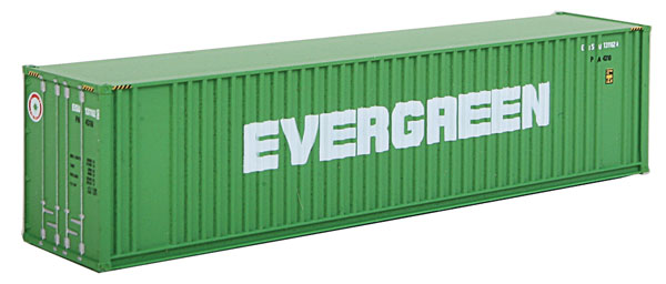 Walthers SceneMaster 949-8802 40' Hi Cube Ribbed Side Container - Assembled -- Evergreen, N Scale