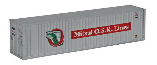 Walthers SceneMaster 949-8805 40' Hi Cube Ribbed Side Container - Assembled -- Mitsui OSK, N Scale