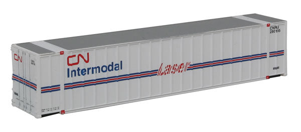 Walthers SceneMaster 949-8841 48' Ribbed Side Container - Assembled -- Canadian National (Laser Scheme; white, blue, red), N Scale