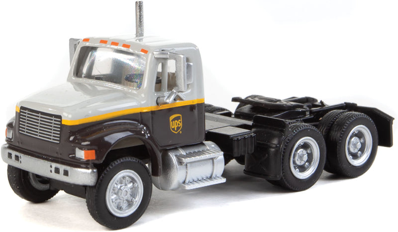 Walthers SceneMaster 949-11186 International(R) 4900 Dual-Axle Semi Tractor Only - Assembled -- UPS Freight(SM) (gray, gold, brown), HO