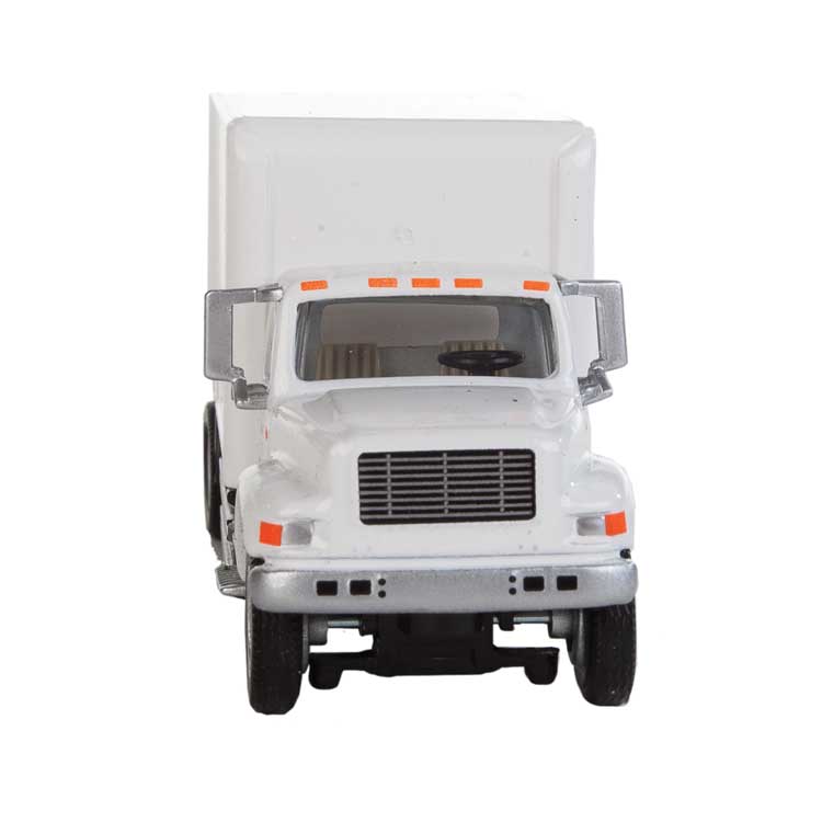 Walthers SceneMaster 949-11295 International(R) 4900 Single-Axle Box Van - Assembled -- UPS(R) Cartage Services (white), HO
