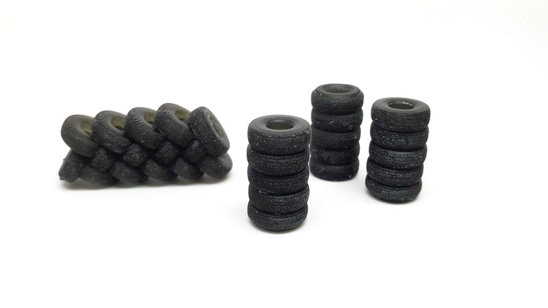 All Scale Miniatures 870972 Tire Stacks 5pack, HO