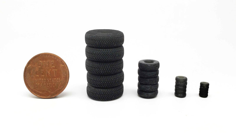 All Scale Miniatures 870972 Tire Stacks 5pack, HO