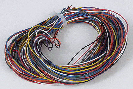 Digitrax DECODERWIRE Decoder Wire -- ACC-DECODERWIRE - 9-Conductor, 30AWG, 10', HO