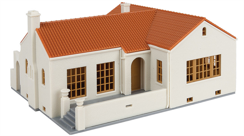 Walthers 933-3785 Mission-Style Bungalow Kit, HO