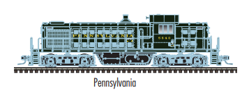 Atlas 10003011 HO RS-1, DCC W/ESU Sound, Pennsylvania