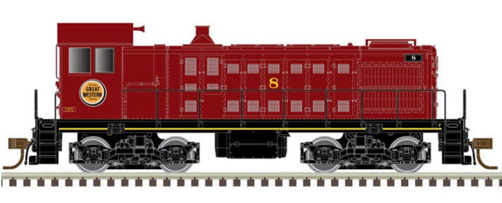 Atlas 10003400 HO S-2, DCC W/ESU Sound, Chicago Great Western 10 (Maroon/Black)