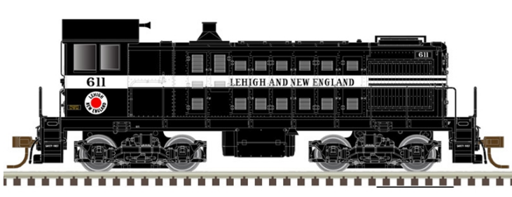 Atlas 10003409 HO S-2, DCC W/ESU Sound, Lehigh and New England 614 (Black)