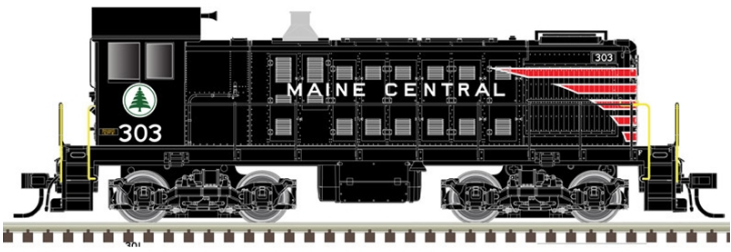 Atlas 10003411 HO S-2, DCC W/ESU Sound, Maine Central 302 (Black/Red/White)