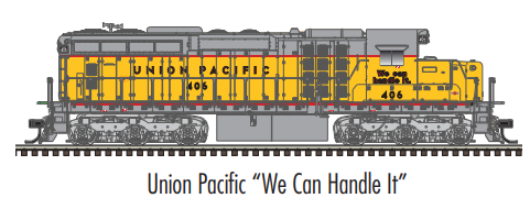 Atlas 10 003 749 SD-24 LOW NOSE, DCC W/Sound, Union Pacific 425 (Yellow/Red/Gray), HO