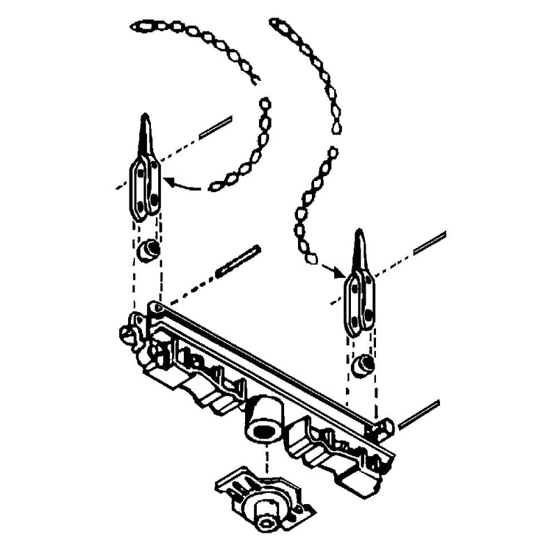 Kadee 102BAB Log Bunk Skeleton Kit, HO Scale