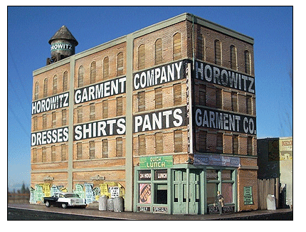 Downtown Deco 1046 Horowitz Garment Company -- Kit, HO