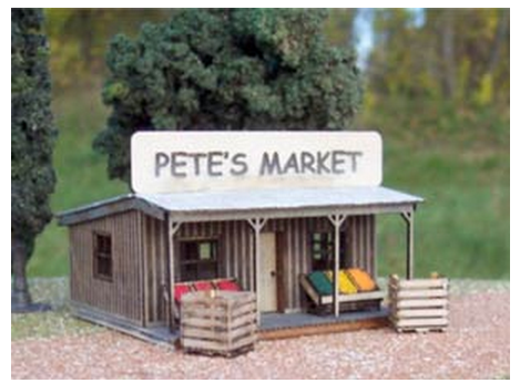Osborn Model Kits 1062 Pete's Produce Stand, HO