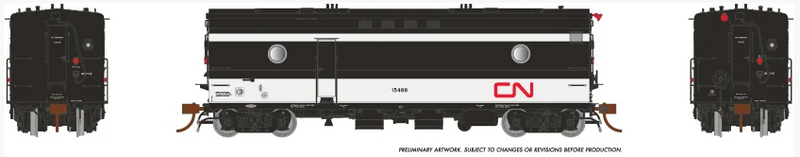 Rapido 107319 Steam Heater Car: CN Rail - Wet Noodle Scheme