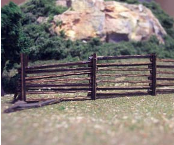 Osborn Model Kits 1082  Log Fence, HO