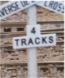 Osborn Model Kits 1085  Crossbuck Track Numbers, HO