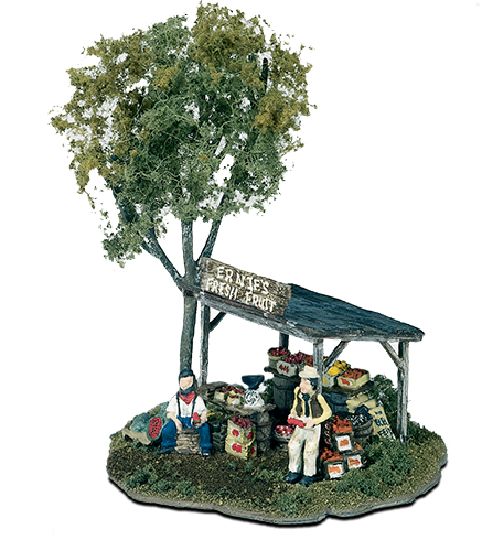 Woodland Scenics 109 Ernie's Fruit Stand Kit, HO