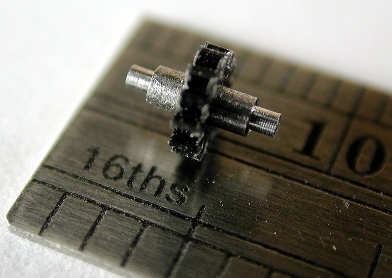 Northwest Short Line 1094-6 Spurgear -- 0.3 x 12T On 12T Shaft (Joe Works Mich-Cal HOn3 Shay, Etc), HOn3 Scale