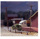 Osborn Model Kits 1099 Utility Poles 8pk, HO