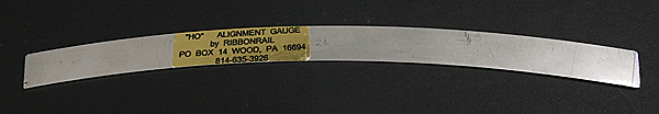 Ribbonrail 1024 10" Track Alignment Gauges - Curved - 24" Radius, HO Scale