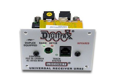Digitrax 11005 UR92 Duplex Radio Transceiver/IR Receiver Panel