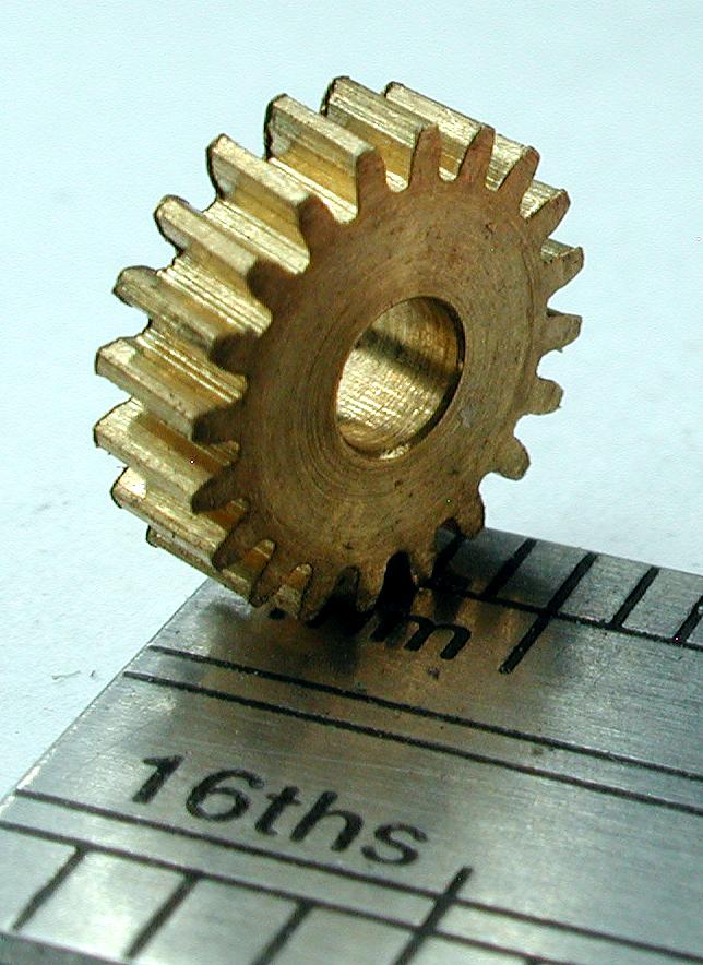 Northwest Short Line 12020-6 Worm Gear - Delrin 3/32" Bore (.0937") -- 20 Teeth, 0.306 Outside Diameter, All Scales