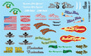 Gofer Racing 11037 Name It Model Car Decal Sheet, 1:24 & 1:25 Scales