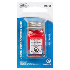 Testors 1103C3 Enamel Paints Carded Paints - Red