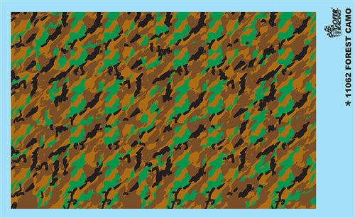 Gofer Racing 11062 Forest Camo Decals Sheet, 1:24 & 1:25 Scales