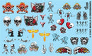 Gofer Racing 11063 Skulls and Crossbones Decals Sheet, 1:24 & 1:25 Scales