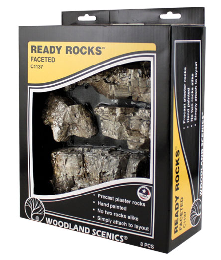 Woodland Scenics 1137 Ready Rocks Faceted Ready Rock