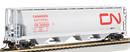 Bachmann 19113 Canadian National - 4 Bay Cylindrical Grain Hopper, HO