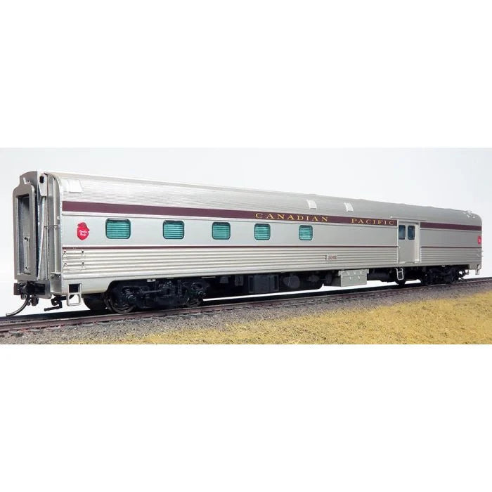 Rapido 114001 Budd Baggage-Dorm - Ready to Run -- Canadian Pacific 3001 (stainless, maroon), HO