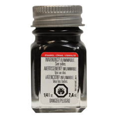 Testors 1147TT Enamel Paints 1/4 oz. Glosses - Black