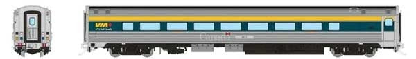 PREORDER Rapido 115129 HO Budd Coach with HEP2 - Ready to Run -- VIA Rail Canada
