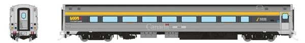 PREORDER Rapido 115133 HO Budd Coach with HEP2 - Ready to Run -- VIA Rail Canada